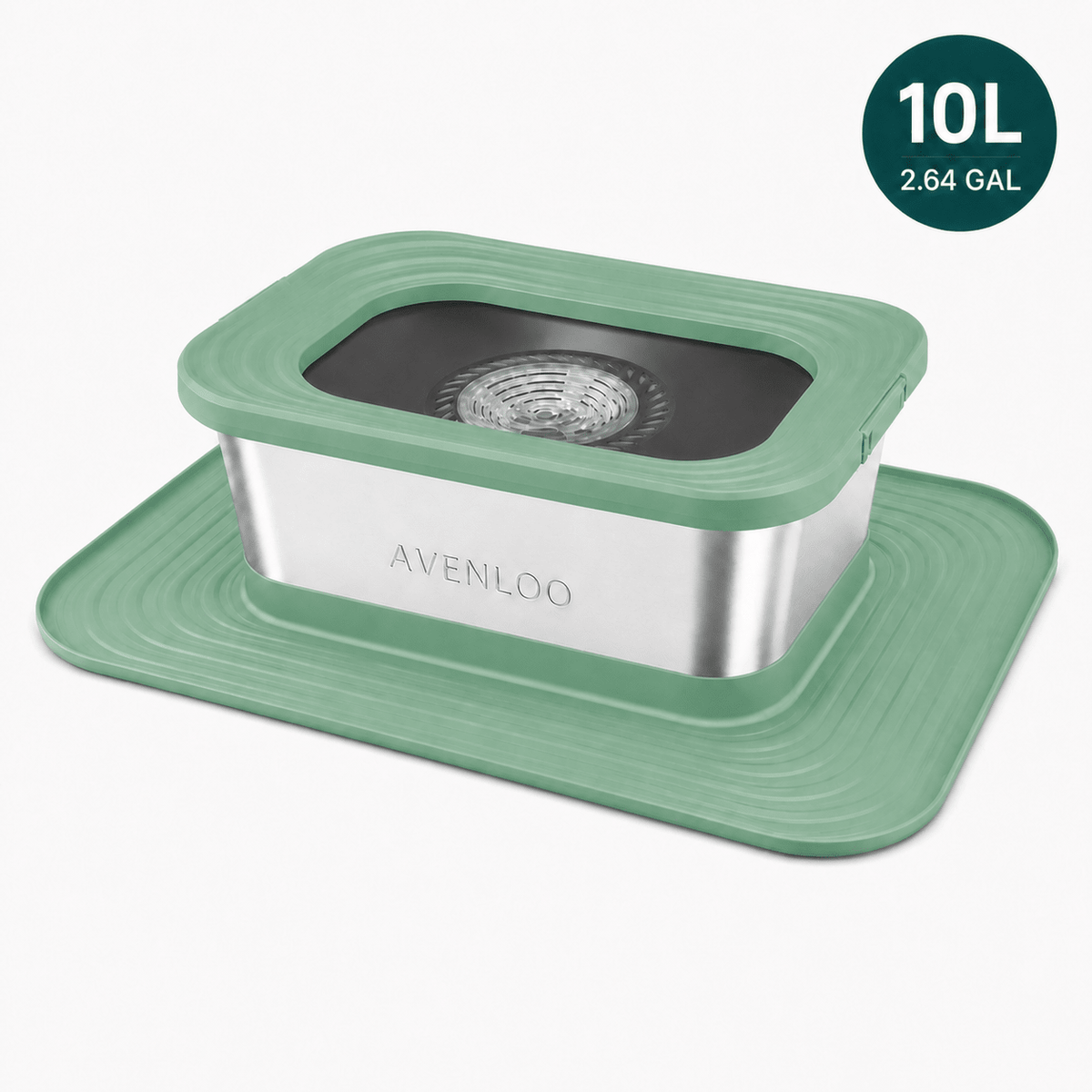 Avenloo Splash-Proof Water Bowl - Teal - Avenloo Splash-Proof Water Bowl