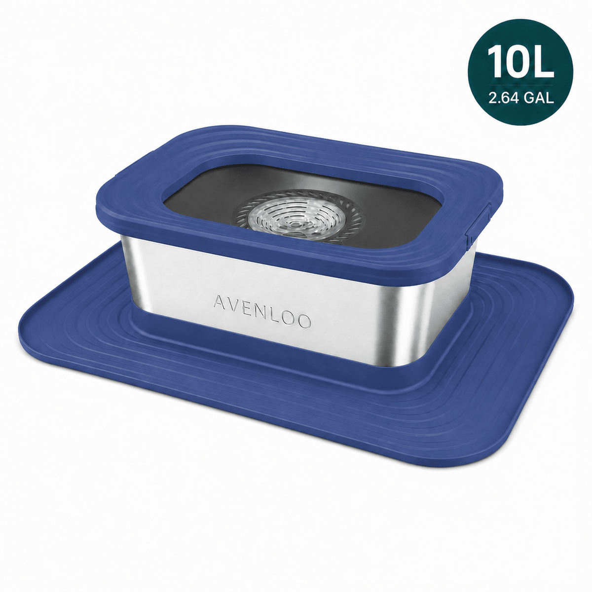 Avenloo Splash-Proof Water Bowl - Blue - Avenloo Splash-Proof Water Bowl